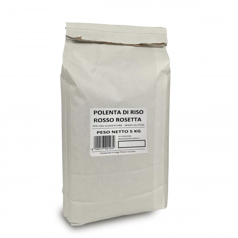 Melotti Rosso Rosetta Rice flour for 'Polenta' 5kg