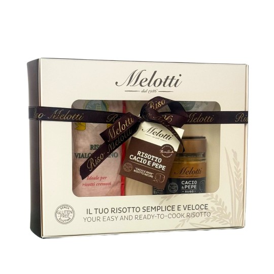 Cacio e Pepe Risotto Recipe Packaging