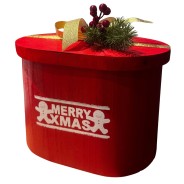 Oval wood box packaging