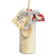 Vialone Nano Novello Rice 800 g vase with wooden spoon