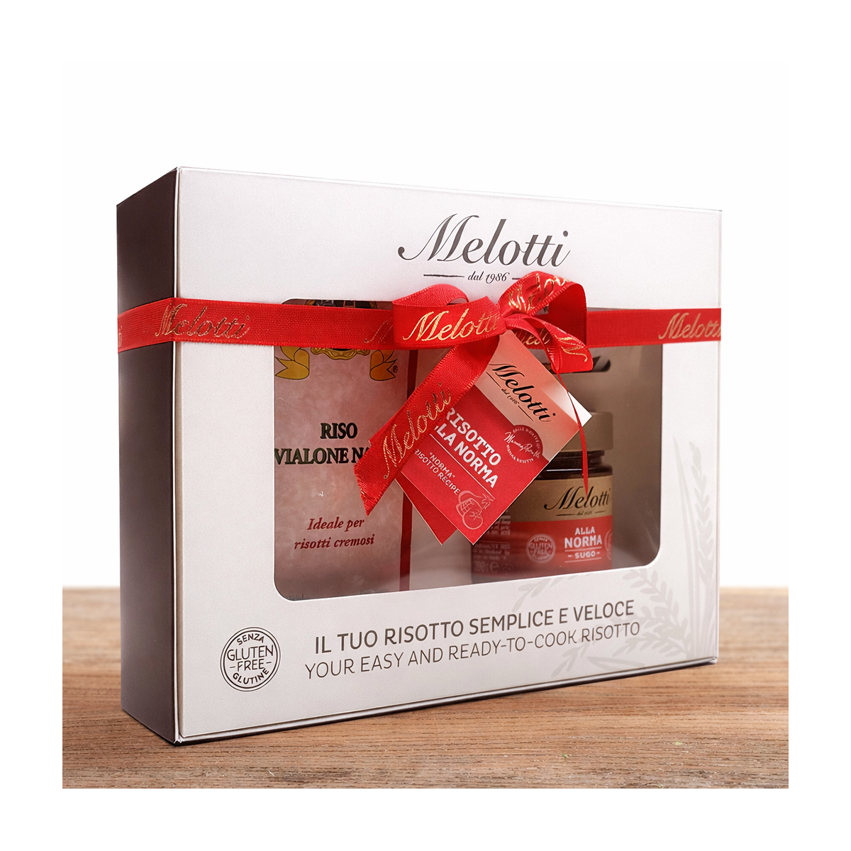 'Norma' risotto recipe Packaging