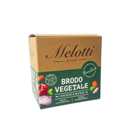 Vegetable broth in filter