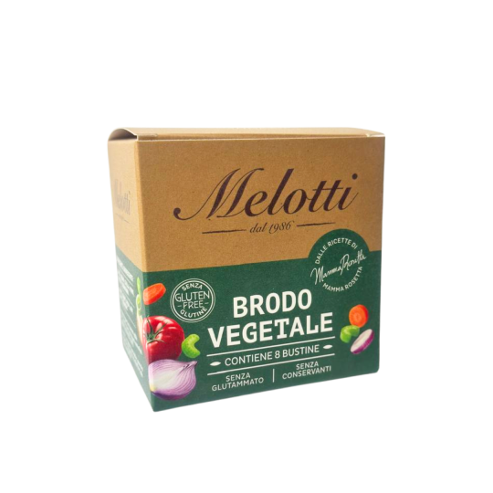 Vegetable broth in filter