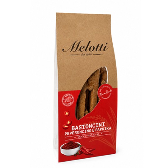 Bastoncini di Riso Rosso Rosetta al Peperoncino e Paprika