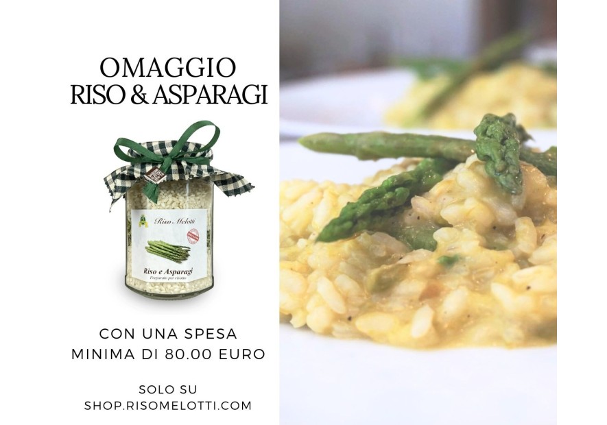 Regalo di primavera: il nostro RISO & ASPARAGI in omaggio PER TE!